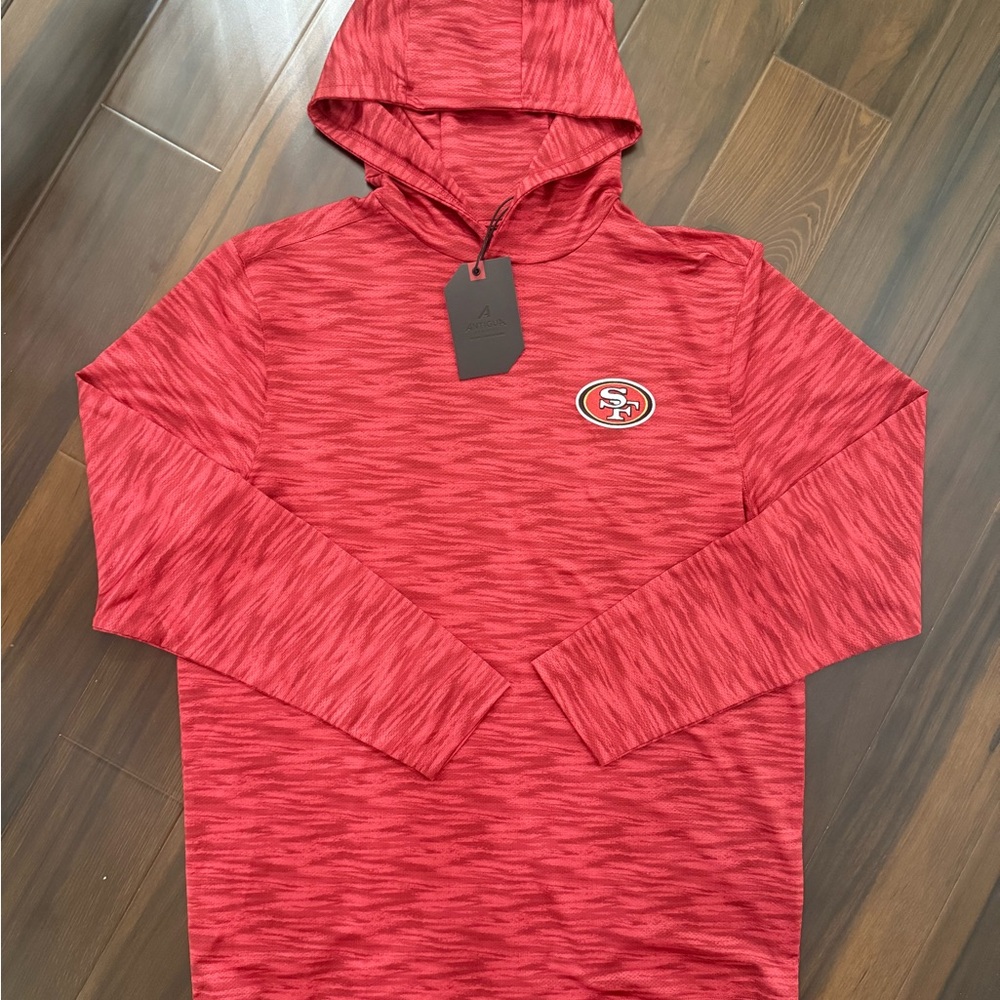 Men’s Antigua San Francisco 49ers Lightweight Hoodie Pullover